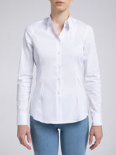 Carica l'immagine nel visualizzatore di Gallery, Camicia Donna Cotone Stretch Bianco
