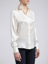 Carica l'immagine nel visualizzatore di Gallery, Camicia Donna Seta Avorio Satin