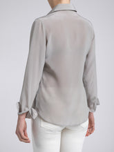 Carica l'immagine nel visualizzatore di Gallery, Camicia Donna Seta Tortora