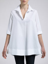 Carica l'immagine nel visualizzatore di Gallery, Blusa Donna Elaine Cotone Bianco