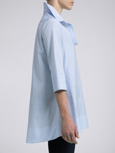 Carica l'immagine nel visualizzatore di Gallery, Blusa Donna Elaine Cotone Riga Azzurra
