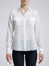 Carica l'immagine nel visualizzatore di Gallery, Camicia Donna Sophie Seta Bianco