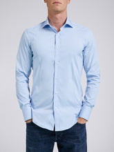 Carica l'immagine nel visualizzatore di Gallery, Camicia Uomo Goya Cotone Stretch Azzurro