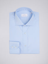 Carica l'immagine nel visualizzatore di Gallery, Camicia Uomo Goya Cotone Stretch Azzurro