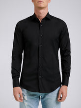 Carica l'immagine nel visualizzatore di Gallery, Camicia Uomo Goya Cotone Stretch Nero