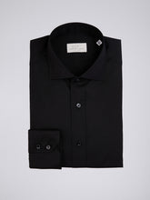 Carica l'immagine nel visualizzatore di Gallery, Camicia Uomo Goya Cotone Stretch Nero