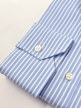 Carica l&#39;immagine nel visualizzatore di Gallery, Camicia Bacchetta Azzurra Royal Oxford Collo Saint Tropez
