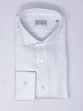 Carica l&#39;immagine nel visualizzatore di Gallery, Camicia Bianca Lino Collo Versilia
