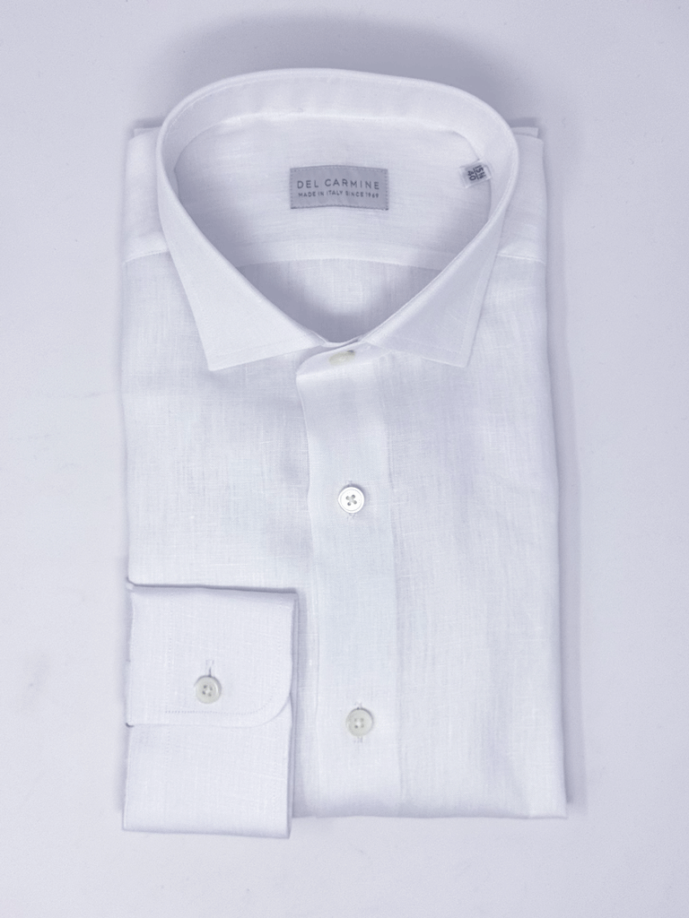 Camicia Bianca Lino Collo Versilia