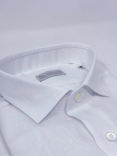 Carica l&#39;immagine nel visualizzatore di Gallery, Camicia Bianca Lino Collo Versilia
