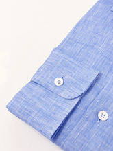 Carica l&#39;immagine nel visualizzatore di Gallery, Camicia Azzurra lino collo Versilia
