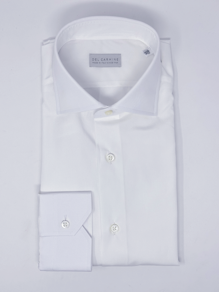 Camicia Bianca Collo Francese