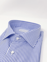 Carica l&#39;immagine nel visualizzatore di Gallery, Camicia Bacchetta Blu Collo Francese
