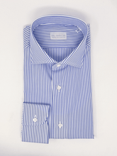 Carica l&#39;immagine nel visualizzatore di Gallery, Camicia Bacchetta Blu Collo Francese
