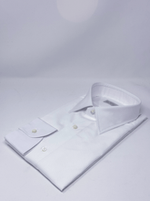 Carica l&#39;immagine nel visualizzatore di Gallery, Camicia Cerimonia Bianca Collo Italiano
