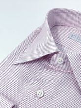 Carica l&#39;immagine nel visualizzatore di Gallery, Camicia Quadretto Rosso Cotone Collo San Vigilio
