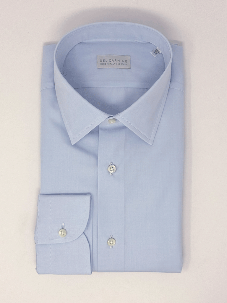 Camicia Azzurra Collo Italiano