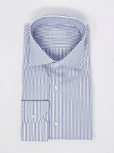 Carica l&#39;immagine nel visualizzatore di Gallery, Camicia Bacchetta Blu Royal Oxford Collo Saint Tropez
