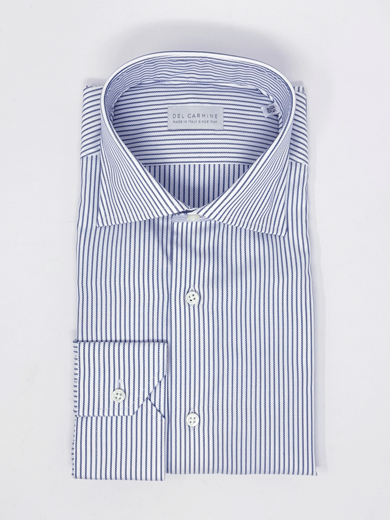 Camicia Bacchetta Blu Royal Oxford Collo Saint Tropez