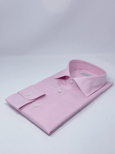 Carica l&#39;immagine nel visualizzatore di Gallery, Camicia Salmone Lino-cotone collo SemiFrancese
