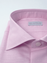 Carica l&#39;immagine nel visualizzatore di Gallery, Camicia Salmone Lino-cotone collo SemiFrancese
