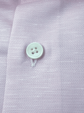 Carica l&#39;immagine nel visualizzatore di Gallery, Camicia Salmone Lino-cotone collo SemiFrancese
