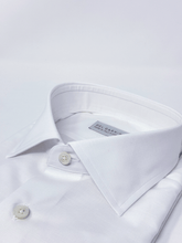 Carica l&#39;immagine nel visualizzatore di Gallery, Camicia Bianca Lino-cotone collo SemiFrancese
