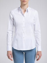 Carica l&#39;immagine nel visualizzatore di Gallery, Camicia Donna Cotone Stretch Bianco
