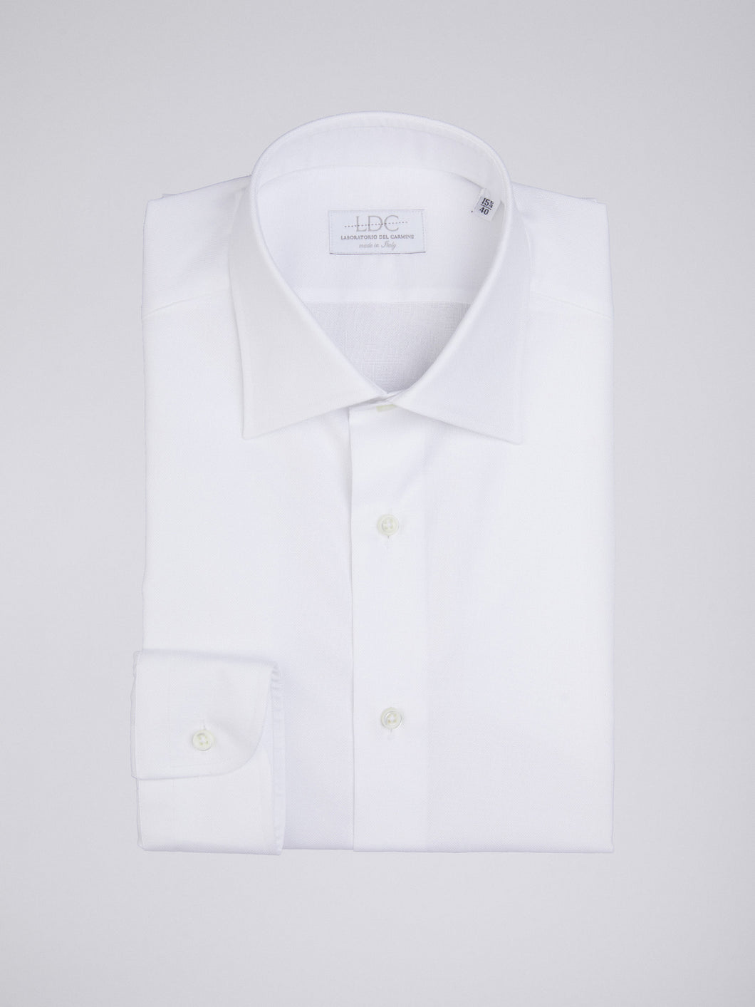 Camicia Uomo LDC06 Cotone Royal Oxford Bianco